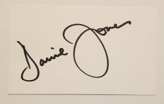 Davy Jones The Monkeys Signed Autographed 3x5 Index Card