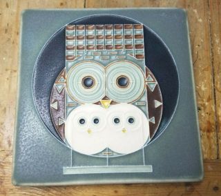 Motawi Tileworks 6 X 6 Owl And Baby Owls Arts And Crafts