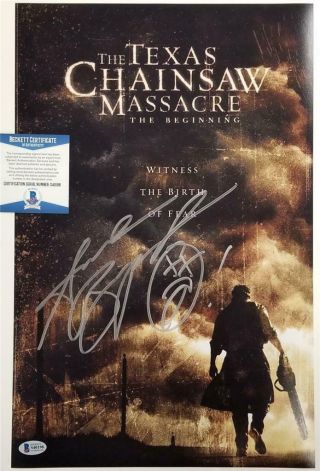 Andrew Bryniarski Signed Texas Chainsaw Massacre 11x17 Photo 2 Beckett Bas