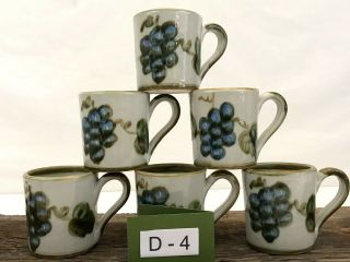 John B Taylor Ceramics Vintage Grape 8oz Coffee Mugs