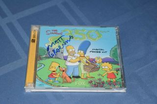 Matt Groening Signed Autographed The Simpsons 350 Digital Press Kit 2 Disk Set
