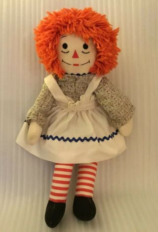 Applause Raggedy Ann I Love You W/orange Hair Plush Stuffed Doll