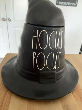 Rae Dunn Black Hocus Pocus Witch Hat Canister