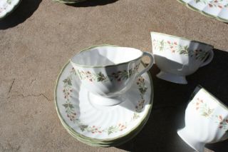 Susie Cooper 8 Cups And 8 Saucers,  Chatsworth,  Wedgwood,  England