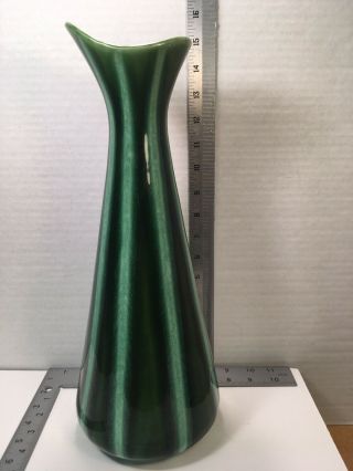 Hull Pottery Vase 59 Green 15 " Euc