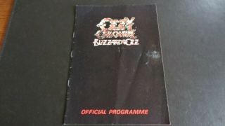 Ozzy Osbourne/randy Rhoads Blizzard Of Ozz Uk Programme Signed By Bob Daisley