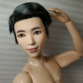 (c32) Nude Raven Blue Articulated Mattel Bts Rm Boy Band Fashion Doll For Ooak