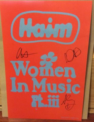 Haim Signed Women In Music Part Iii Promo Alana Danielle Este