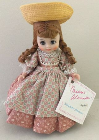 Vintage Madame Alexander Doll 8 " Polly Flinders Miniature Showcase 443