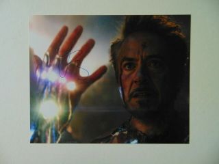" Iron Man " Robert Downey Jr Hand Signed 10x8 Color Photo Todd Mueller