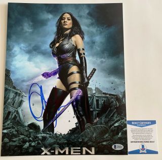 Sexy Olivia Munn Autographed 11x14 Photo Signed Psylocke X - Men Beckett