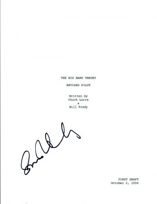 Simon Helberg Signed Autographed The Big Bang Theory Pilot Episode Script Vd