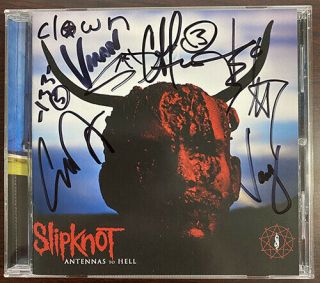 Slipknot Antennas To Hell Cd Signed Autographed