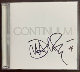 John Mayer Continuum Cd Signed Autographed