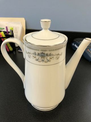 Vintage Wade Fine Porcelain China Coffee/Tea Pot Diane Pattern Made In Japan 2