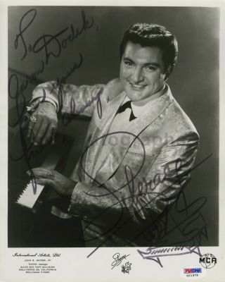 Liberace - Pianist,  Singer And Actor - Autographed 8x10 Photograph