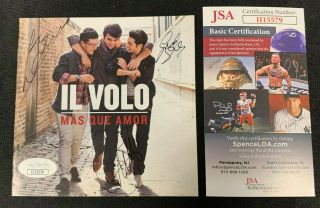 Il Volo Hand Signed Autographed Mas Que Amor Cd Booklet Jsa/coa