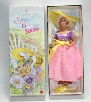 1995 “spring Blossom Barbie” Avon Exclusive 1st In Series Mattel