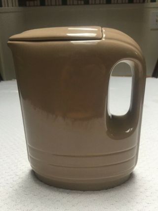 Vintage Hall Westinghouse Hercules Covered Pitcher In Tan