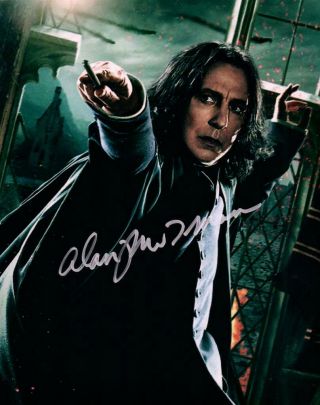 Alan Rickman Harry Potter Autographed 8x10 Picture Signed Photo And