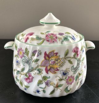 Vtg Minton Haddon Hall Sugar Bowl Lid English Bone China English Porcelain B1451