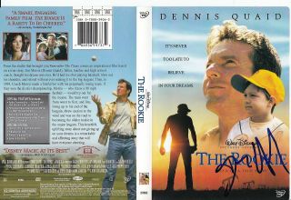 Dennis Quaid Signed (the Rookie) Movie Jim Morris Dvd Cover Proof W/coa