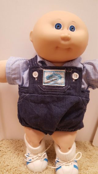 1985 Cabbage Patch Boy Bald With Blue Eyes