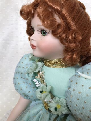 Shannon The Shamrock Fairy 13 " Bisque Porcelain Doll,  Artist - Patricia Rose