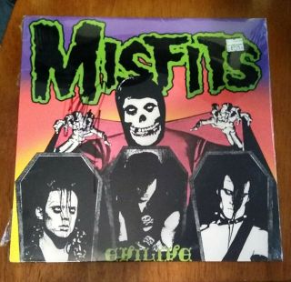 Misfits Glenn Danzig Autographed Evilive Vinyl Lp Record Signed Samhain