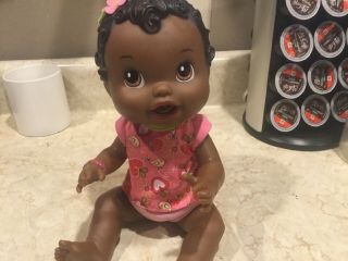 Baby Alive 2011 Soft Face African American Black Interactive Talking Doll 14 "