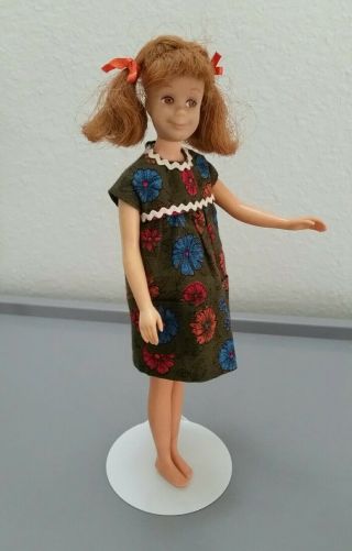 Vintage Scooter/skipper Friend 1960s Mattel Doll With Dress