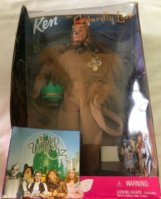 Barbie Wizard Of Oz Ken As Cowardly Lion Doll Mattel 1999