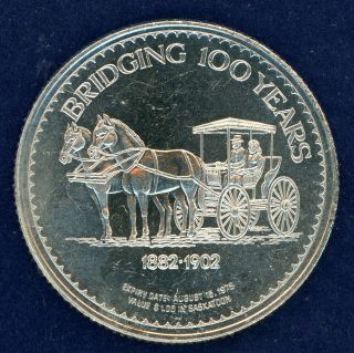 1978 Saskatoon Saskatchewan Trade Dollar Token Coin Centennial Horses Fc