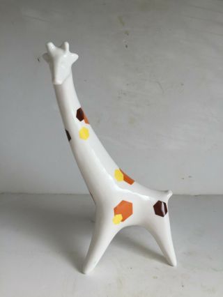 Vintage Jonathan Adler Retro China Mid Century Modern Giraffe Figurine 11 1/8 "