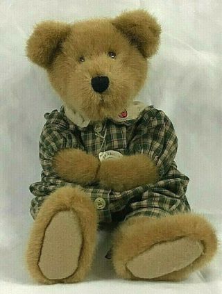 Boyds Bears Plush Brown Bear J.  B.  Bean Series 14 Inch Collectible Toy Euc