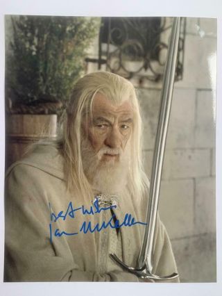 Ian Mckellen Gandalf,  Lord Of The Rings Signed 8x10 Photo Autograph