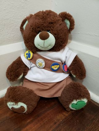 Build A Bear Girl Scouts 16 " Thin Mints Cookie Bear Plush With Uniform