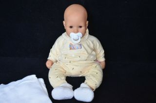 Zapf Creations Baby Chou Chou,  With Pacifier,  Booties And Swaddling Blanket,  Euc