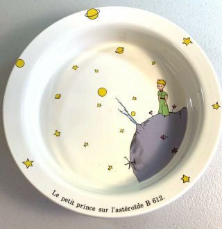 Porridge Bowl Le Petit Prince Antoine De Saint - Exupery Gien France 7” Round 1996