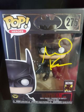 Michael Keaton Signed Funko Pop Batman 89 Tim Burton Dc