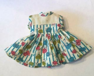 Vintage 1950’s Nancy Ann Muffie Doll Tagged Outfit 1904 Print Dress