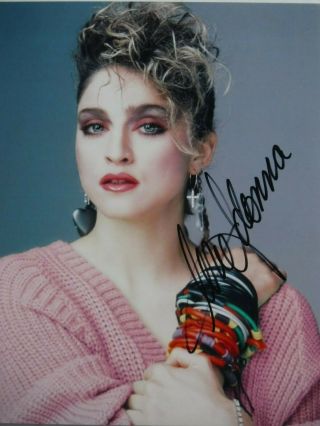 Madonna Autographed Fantastic Color Photo