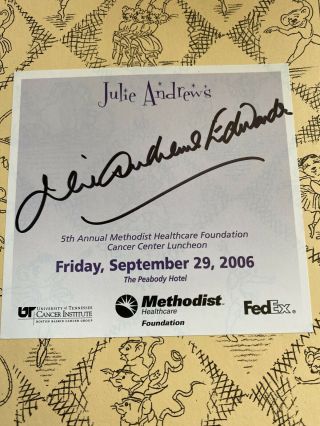 Julie Andrews Signed The Great American Mousical Book - Disney Legend