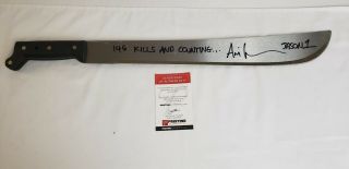 Ari Lehman Autograph Signed Machete - Friday The 13th " 146 & Counting "