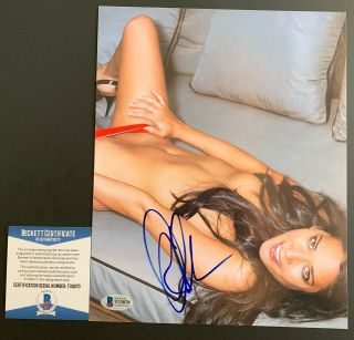 Olivia Munn Autographed Topless 8x10 Photo Signed Psylocke X - Men Beckett