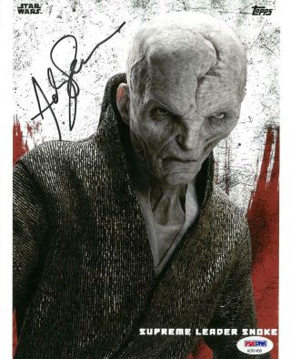 Andy Serkis Signed Star Wars Authentic Autographed 8x10 Photo Psa/dna Ad61458