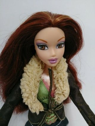 My Scene Barbie Doll Chelsea Auburn Red Hair 1999 Denim Mini Skirt Fringe Boots