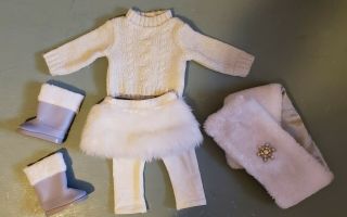 American Girl Doll Clothes Winter Outfit With Boots For 18 " Dolls