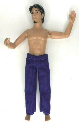 Disney Rapunzel Tangled Flynn Rider Ken Jointed Doll 12 " Purple Pants Goatee