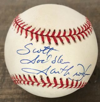 Garth Brooks Signed Autographed Ron Coleman Baseball Beckett Bas W/ Cube